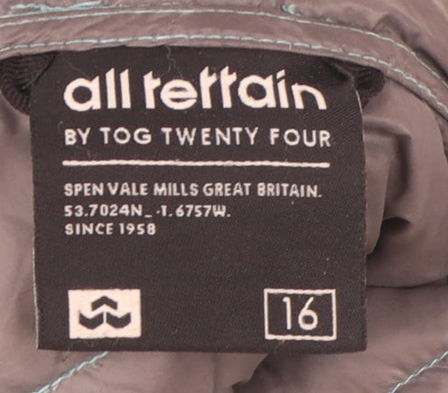 TOG24 Women's Blue Puffer Jacket Size 16 - Insulated