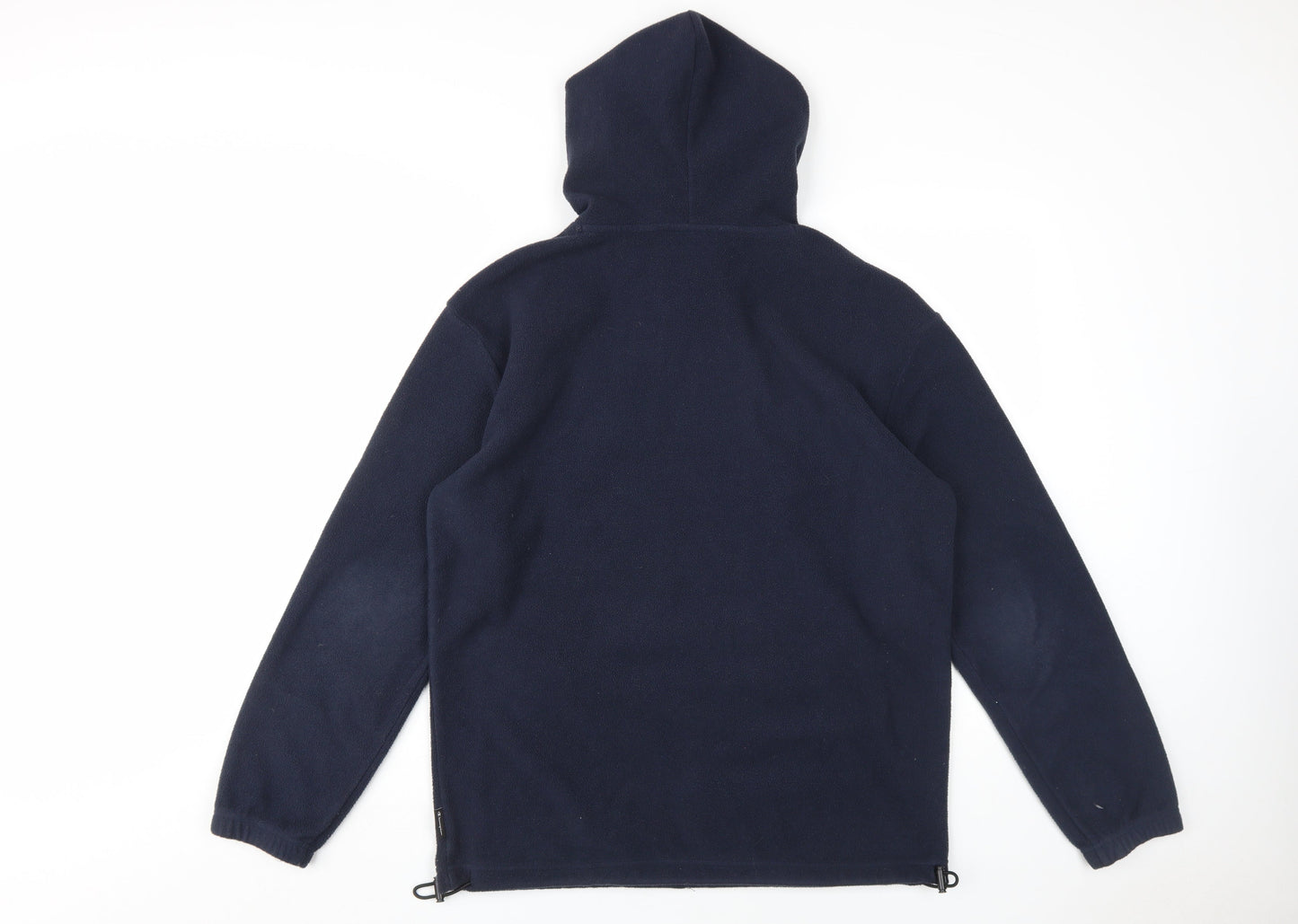 Champion Men's Blue Pullover Hoodie with Logo - Size S