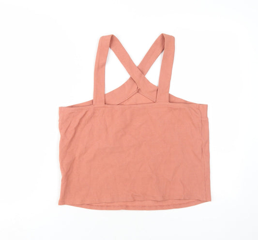 Womens UK Size 18 Kiabi Pink Cotton Blend Tank