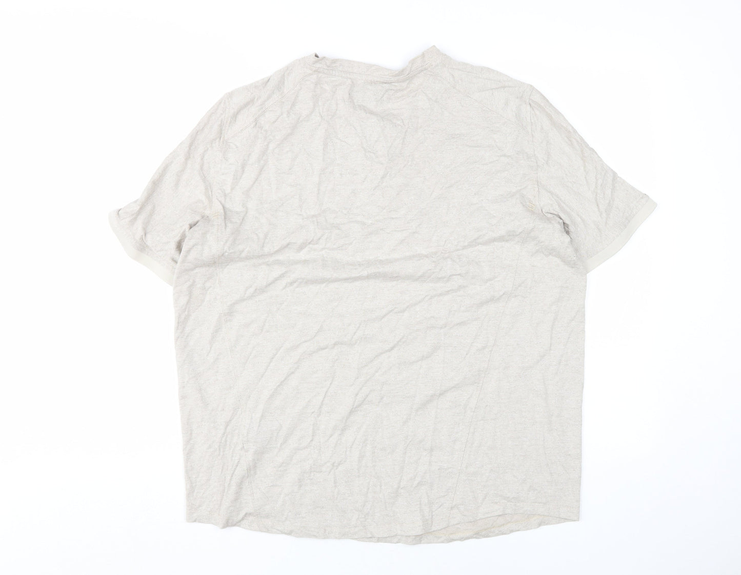 Kenneth Cole Men's Beige Henley T-Shirt L