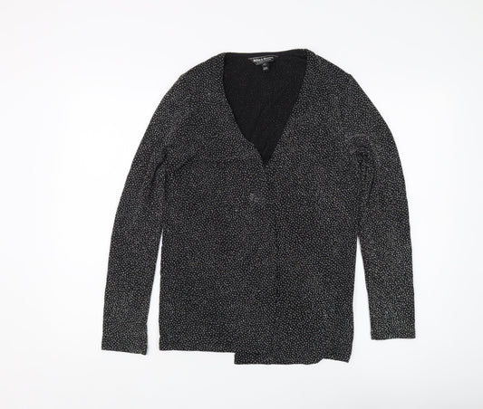 Womens UK Size 10 Billie & Blossom Black Nylon Blend Blouse