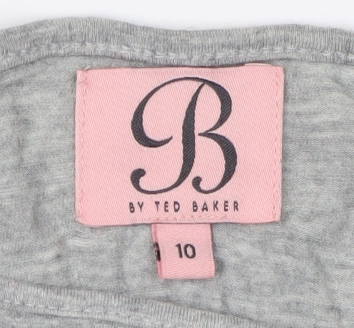 Ted Baker Women's Grey Size 10 Lace Accented Top