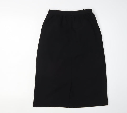 St Michael Women's Black Midi Pencil Skirt Size 10