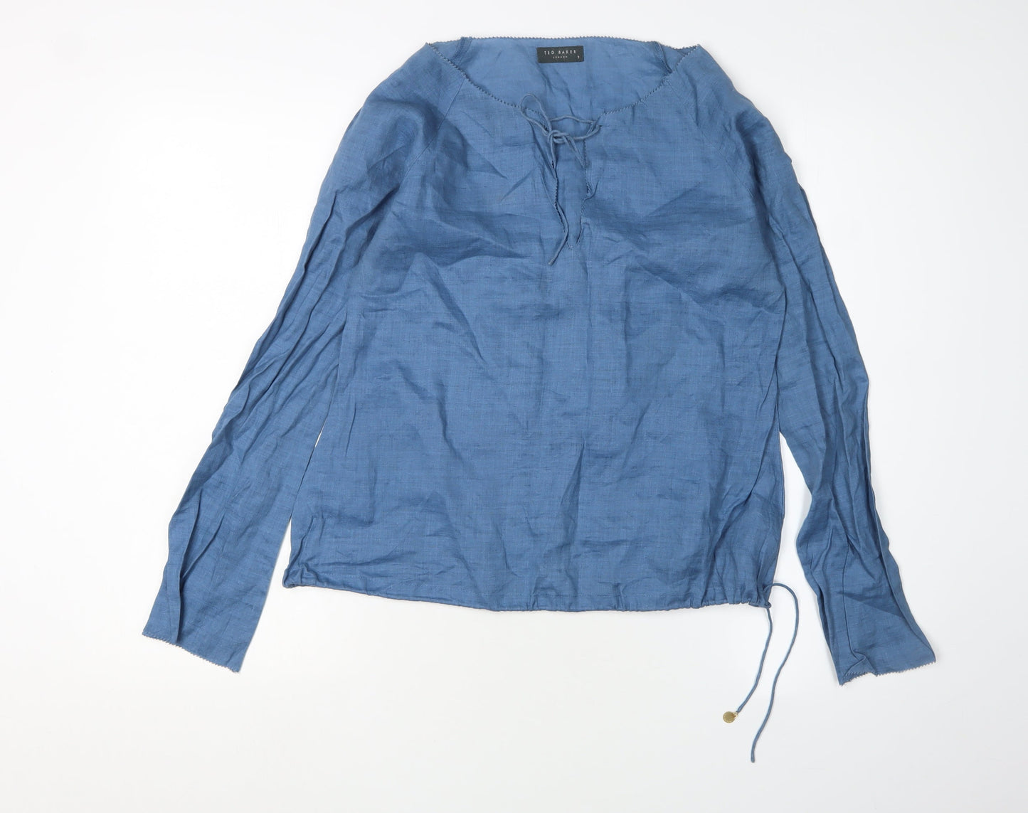 Ted Baker Women's Blue Long Sleeve Top, Size 6