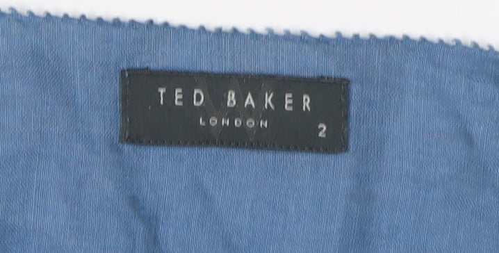 Ted Baker Women's Blue Long Sleeve Top, Size 6