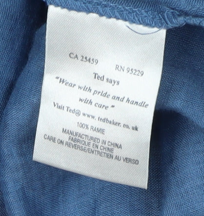 Ted Baker Women's Blue Long Sleeve Top, Size 6
