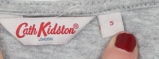 Cath Kidston Women's Grey T-Shirt, Size S, Casual
