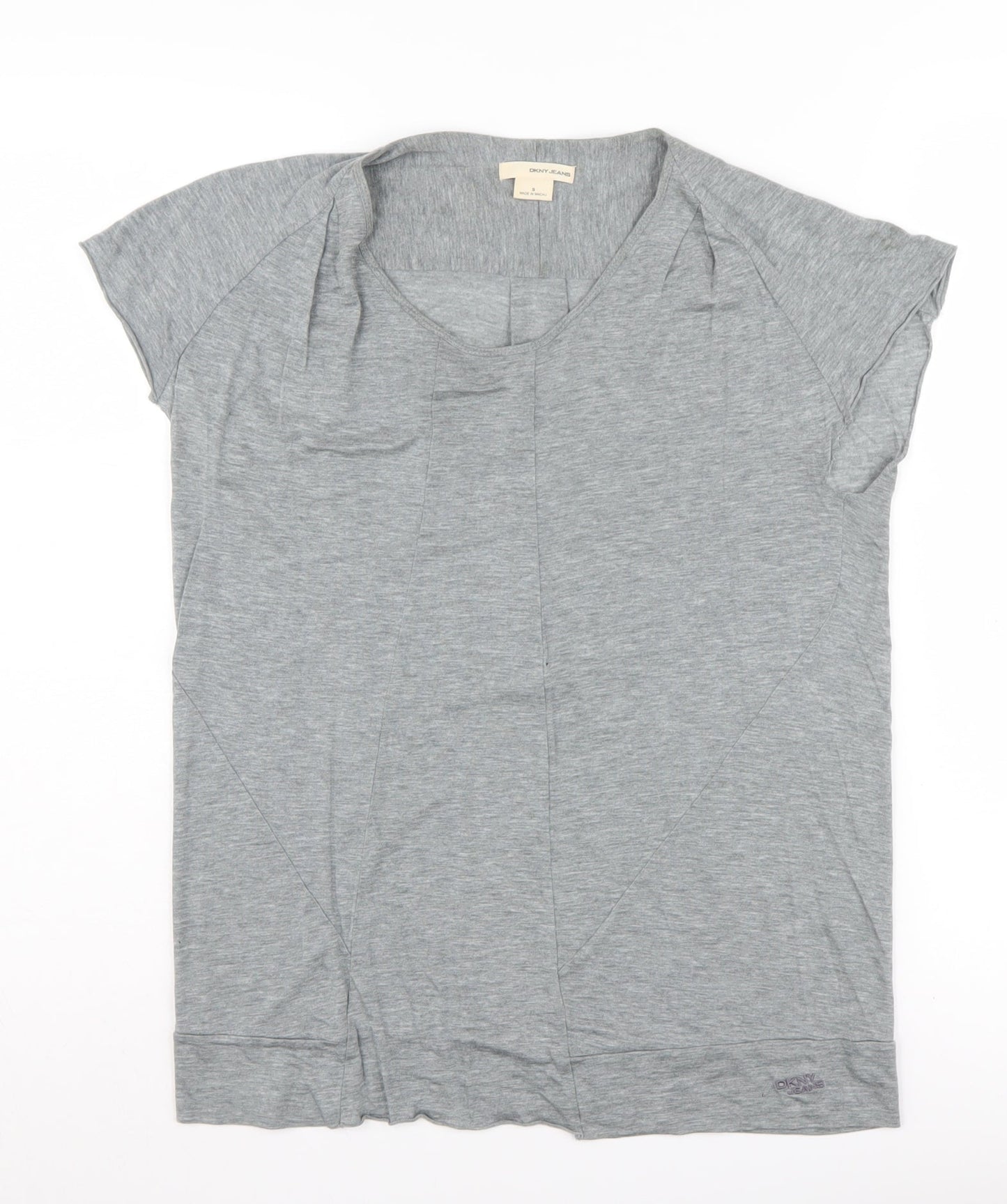 DKNY Jeans Women's Grey Short Sleeve Jersey T-Shirt