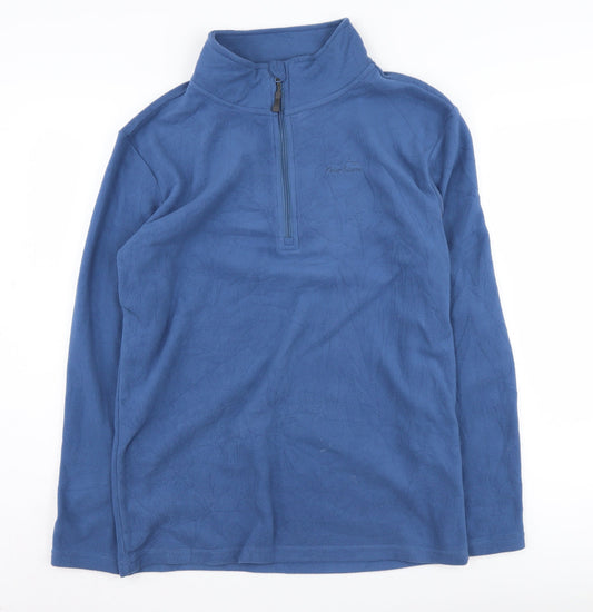 Peter Storm Men's Blue 1/2 Zip Fleece Sweatshirt - S