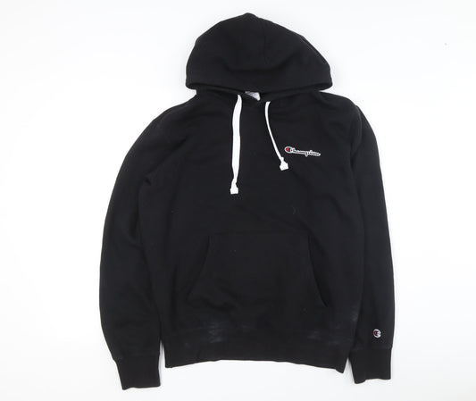 Champion Unisex Black Pullover Hoodie L