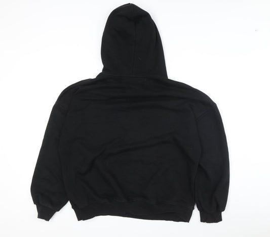 Disney Women Black Pullover Hoodie L