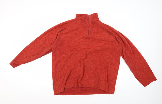 Mountain Warehouse Men's Red 1/2 Zip Sweatshirt XL