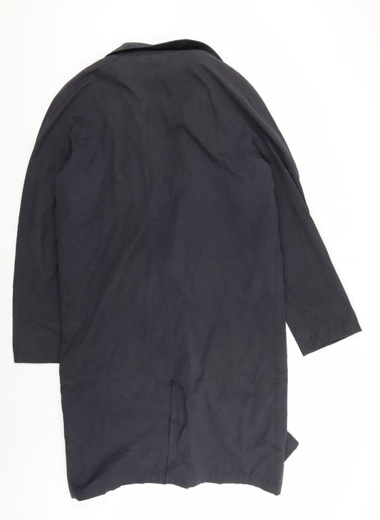 Austin Reed Men's Black Long Overcoat Size 42