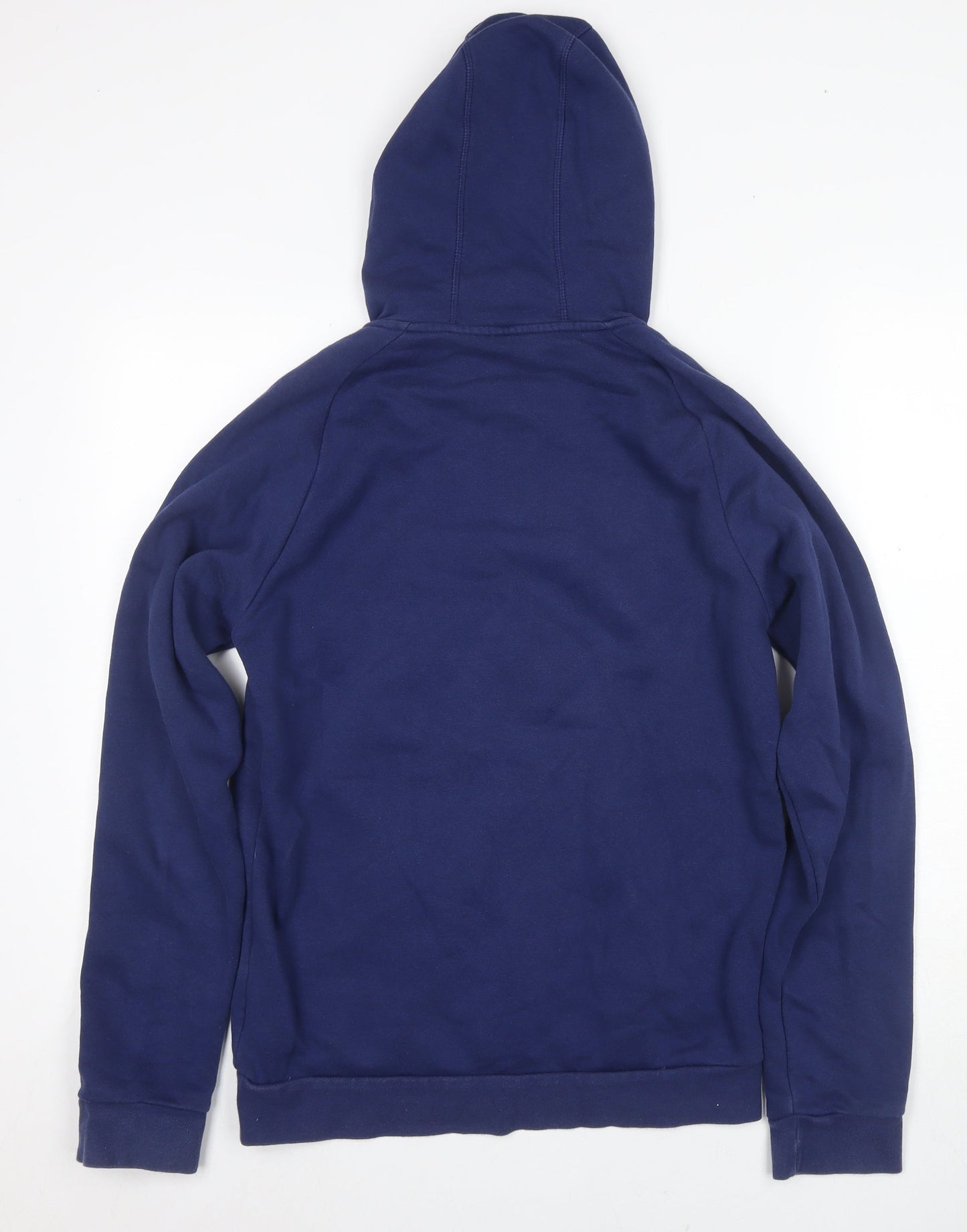 Adidas Men's Blue Pullover Hoodie, Size S, Logo Accent