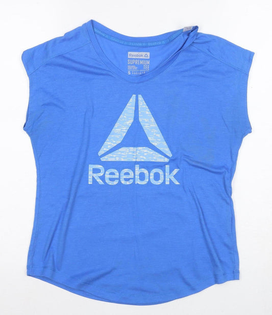 Reebok Women's Blue Sleeveless T-Shirt, Size S