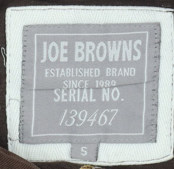 Joe Browns Men's Brown Pullover Hoodie S Cotton