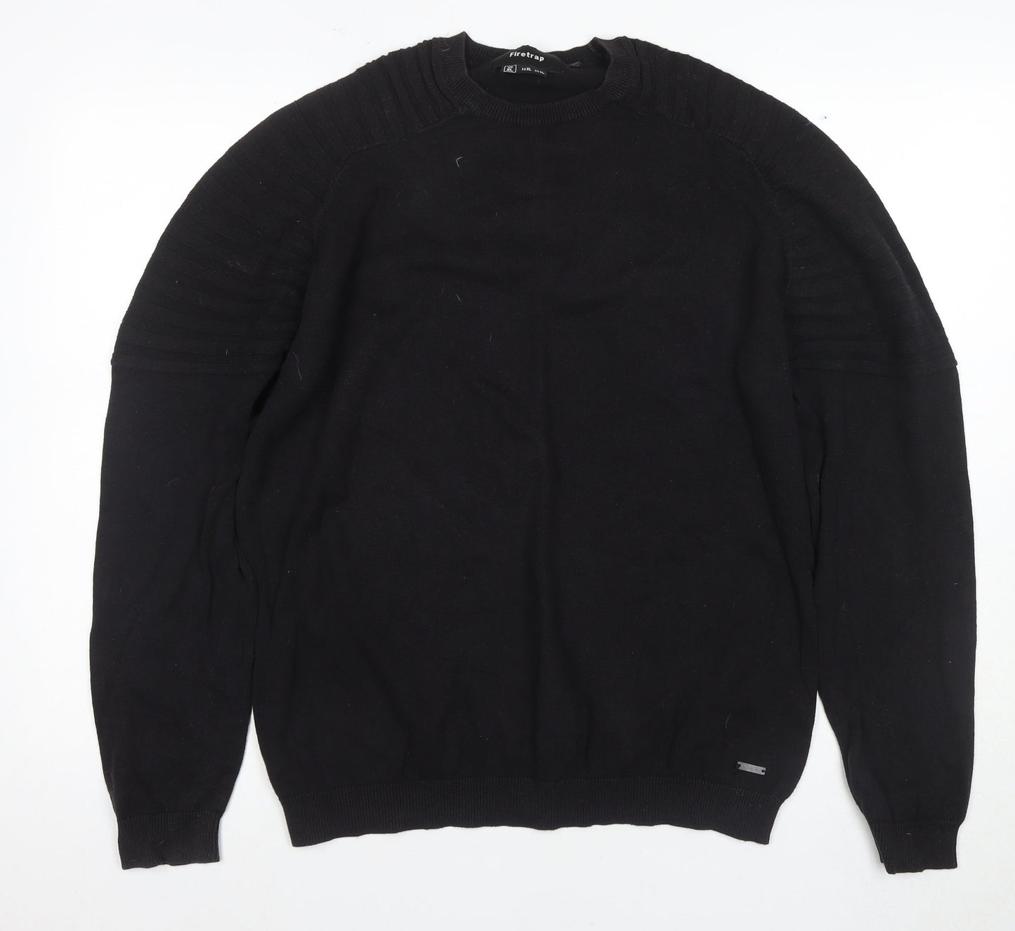 Firetrap Men's Black XL Pullover Jumper