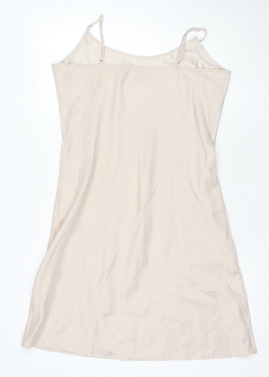 Cath Kidston Women's Beige Slip Dress Size 12