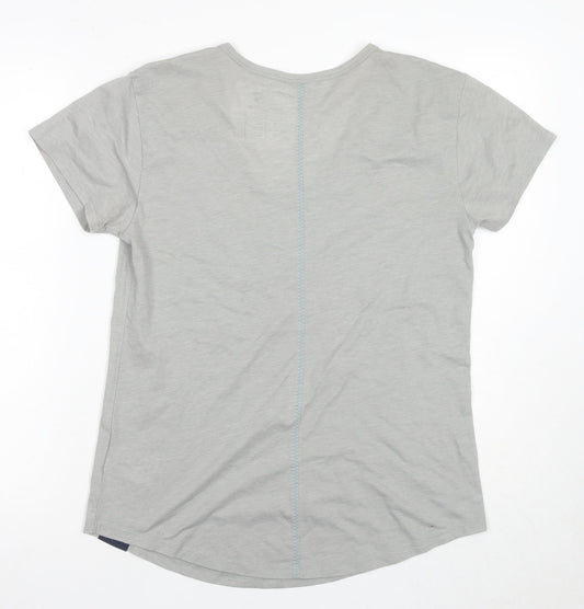 New Balance Women’s Grey V-Neck T-Shirt Size 12