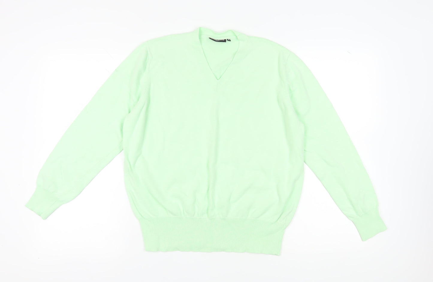 Glenmuir Women’s Green XL V-Neck Pullover Jumper