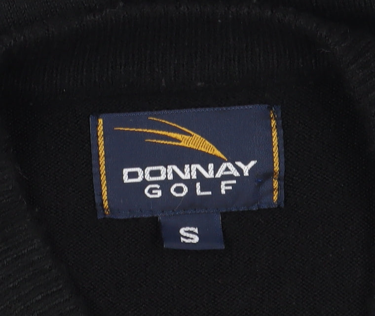 Donnay Men's Black Pullover Jumper S for Golf