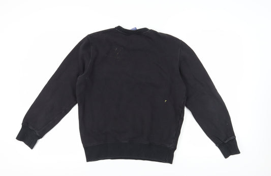 Champion Men's Black Logo Pullover Sweatshirt M