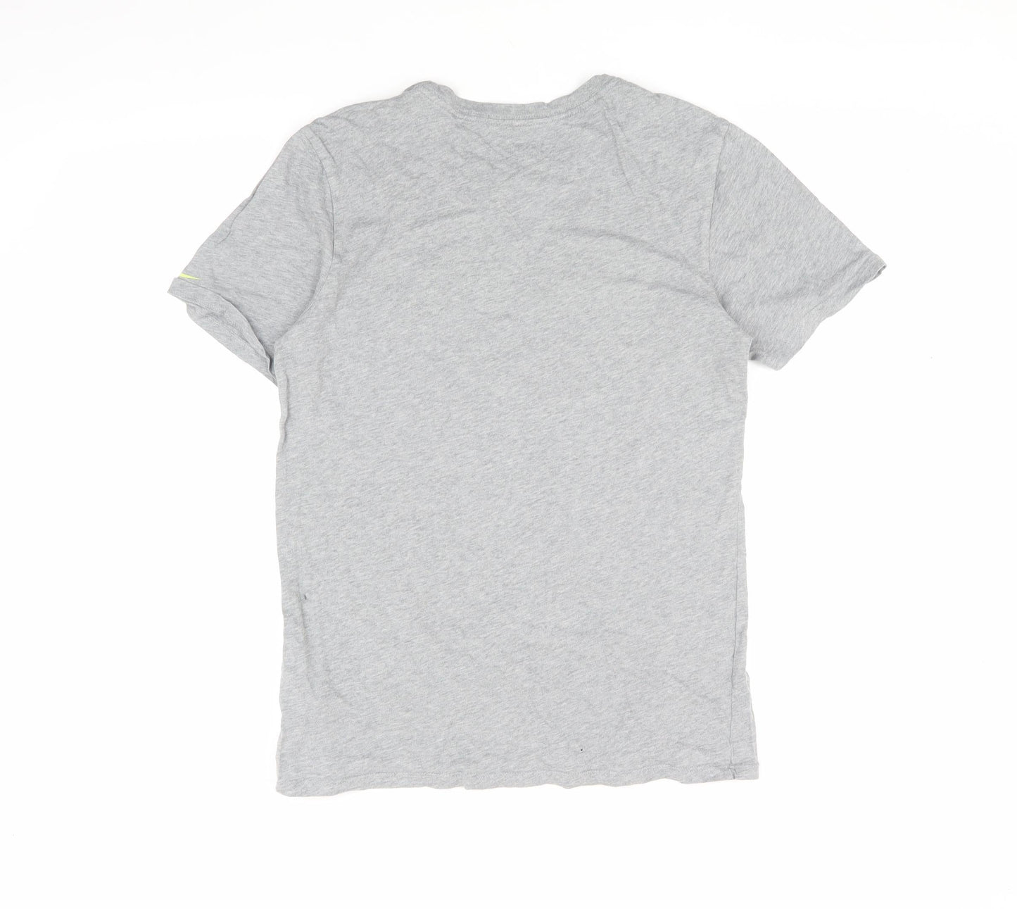 Nike Grey Unisex T-Shirt S, Crew Neck, Athletic Style