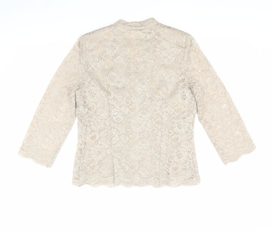 Eastex Women's Beige Lace Blouse Size 10
