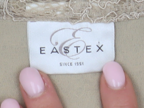 Eastex Women's Beige Lace Blouse Size 10