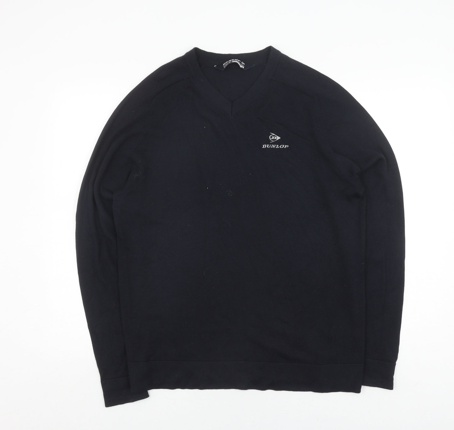 Dunlop Mens Black V-Neck Pullover Golf Jumper M