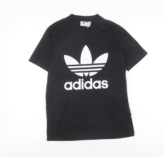 Mens UK Size XS adidas Black Cotton Blend T-Shirt