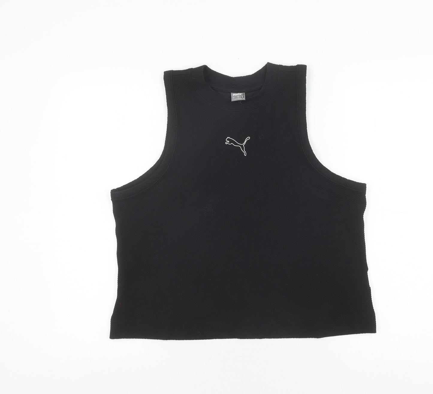 Puma Women's Black Tank Top XL Crew Neck Sportswear