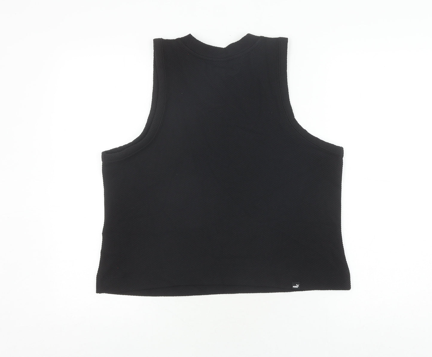 Puma Women's Black Tank Top XL Crew Neck Sportswear