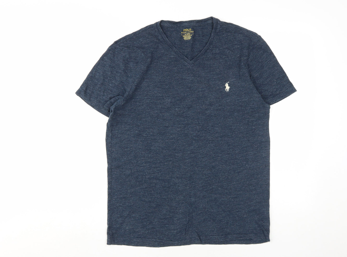 Ralph Lauren Men's Blue M V-Neck Slim Fit T-Shirt