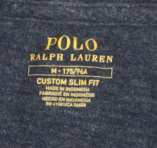 Ralph Lauren Men's Blue M V-Neck Slim Fit T-Shirt