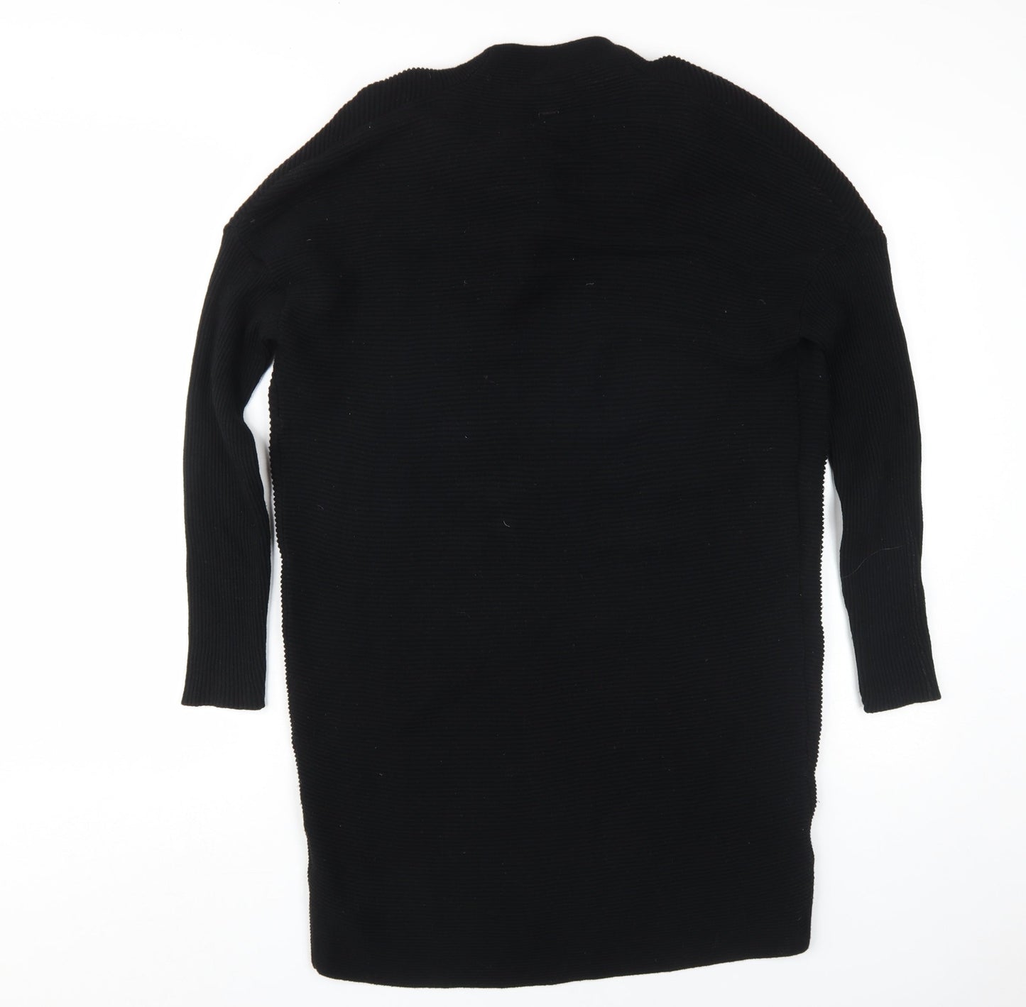 Armani Women's Black Knit Cowl Neck Jumper Dress