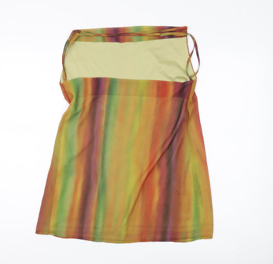Womens UK Size M Pull & Bear Multicoloured Polyester Tank