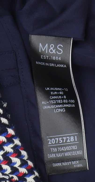 Marks and Spencer Women's Check Pencil Skirt Size 12