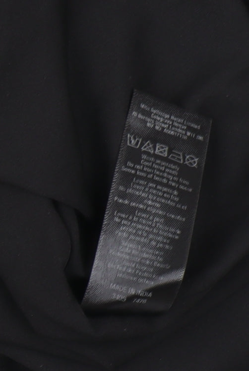Brand and care label for Miss Selfridge Black Beaded Women's Pencil Skirt, size 10