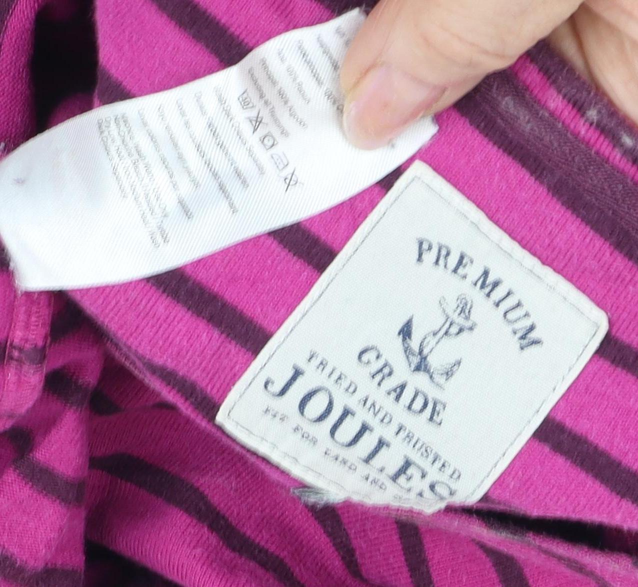 Joules Women's Purple Striped Long Sleeve T-Shirt