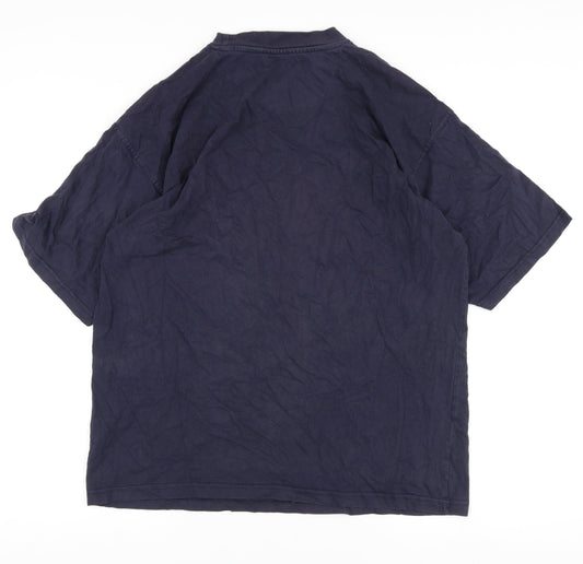 Diadora Men's Blue Crew Neck L T-Shirt