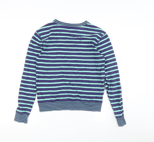Gap Women's Blue Striped XS Long Sleeve T-Shirt