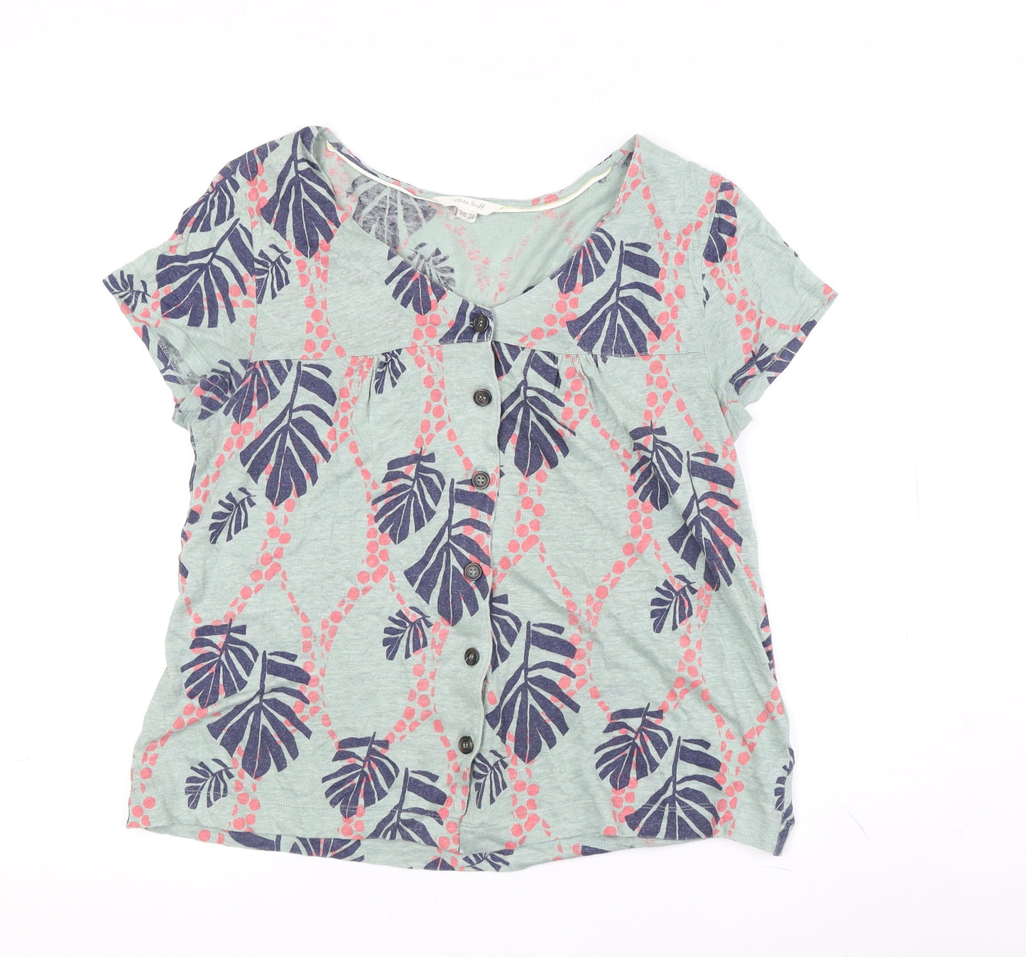 White Stuff Women's Multicoloured Floral Blouse Size 10