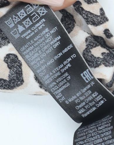 Marks and Spencer Women’s Animal Print Blouse Size 10