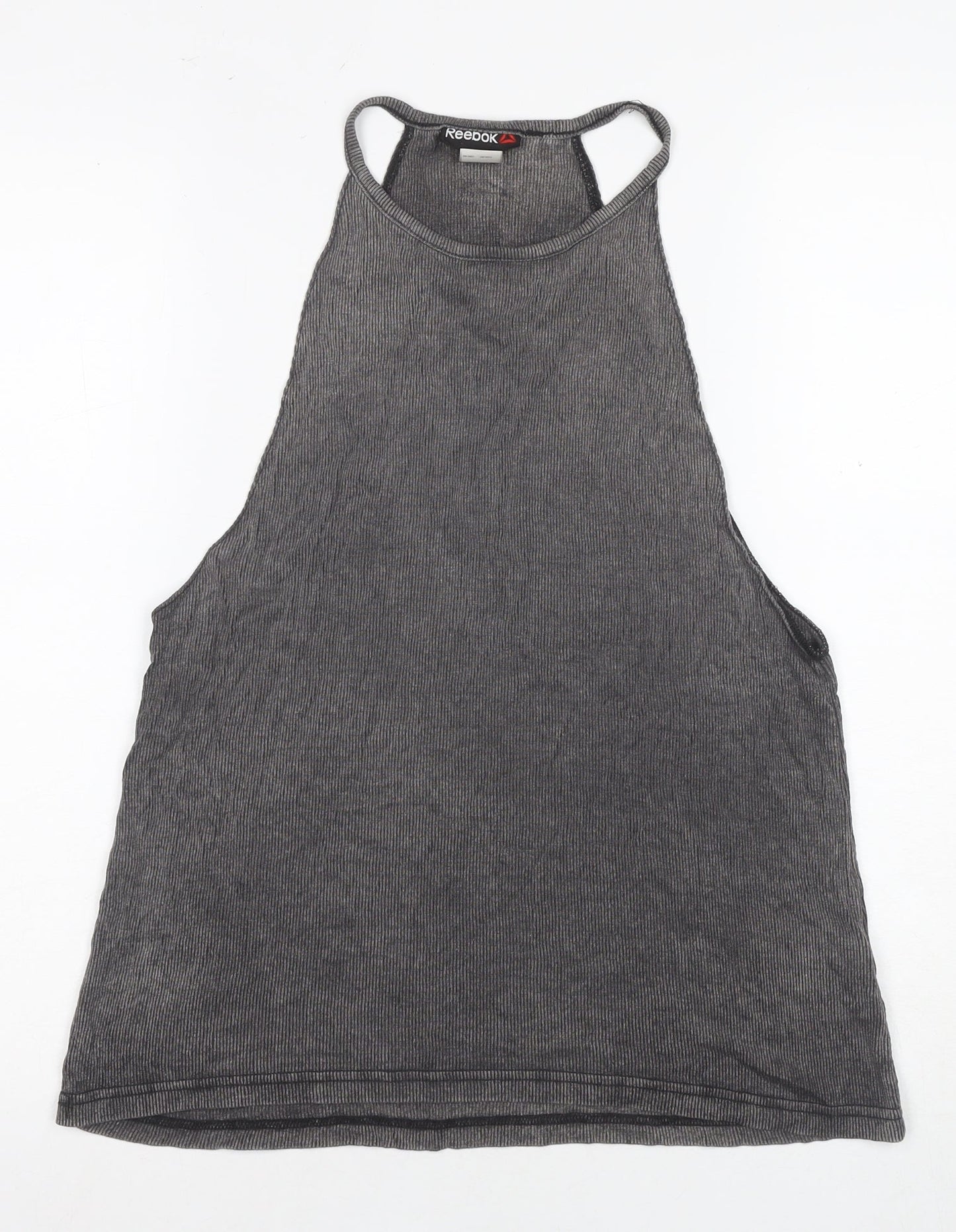 Reebok Women's Grey Halter Tank Top, Size S, Casual