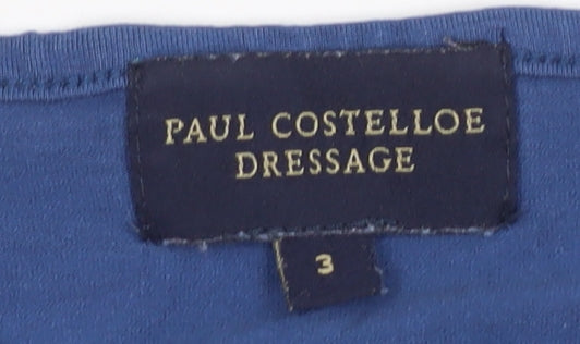 Paul Costelloe Women's Blue Basic T-Shirt Size 6