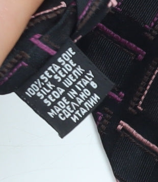 Hugo Boss Men's Black Geometric Silk Tie