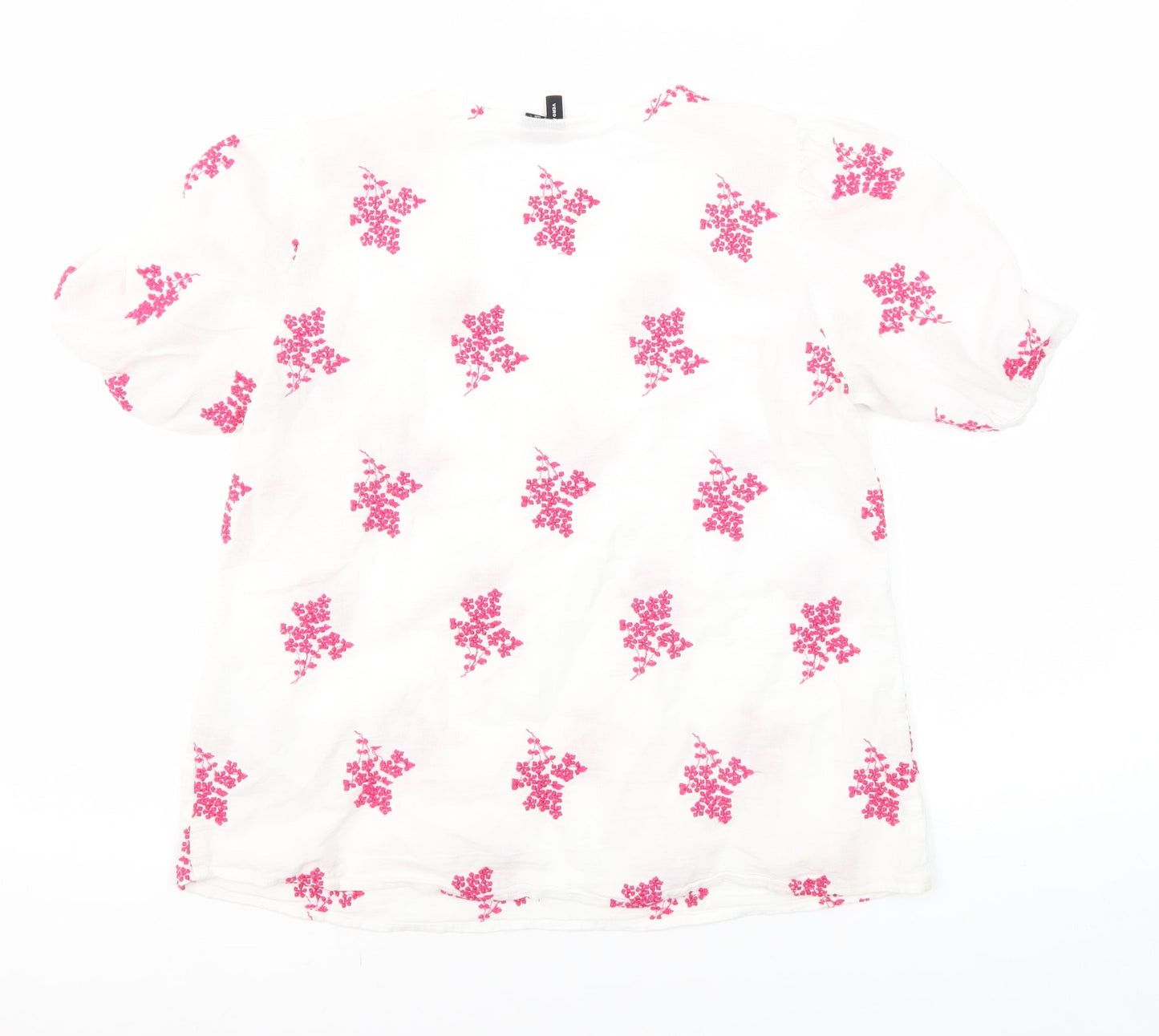 Vero Moda Women's White Floral Blouse S