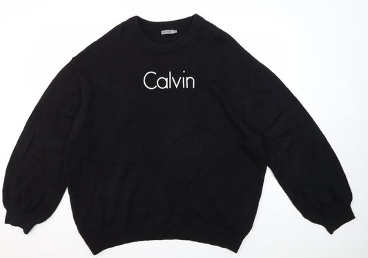 Calvin Klein Men's Black Pullover Jumper M