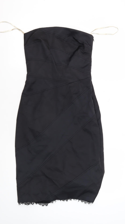 Karen Millen Women's Black Bodycon Dress Size 10